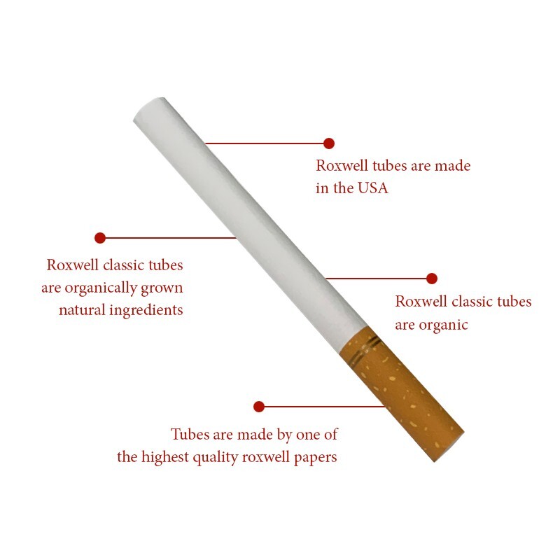 10000 Cigarette Filter Tubes 100s Size Red Original Pre Rolled Tubes by Roxwell