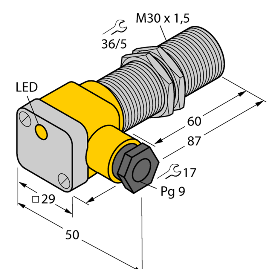 TURCK BI10-G30SK-AZ3X 4346400 Inductive sensor
