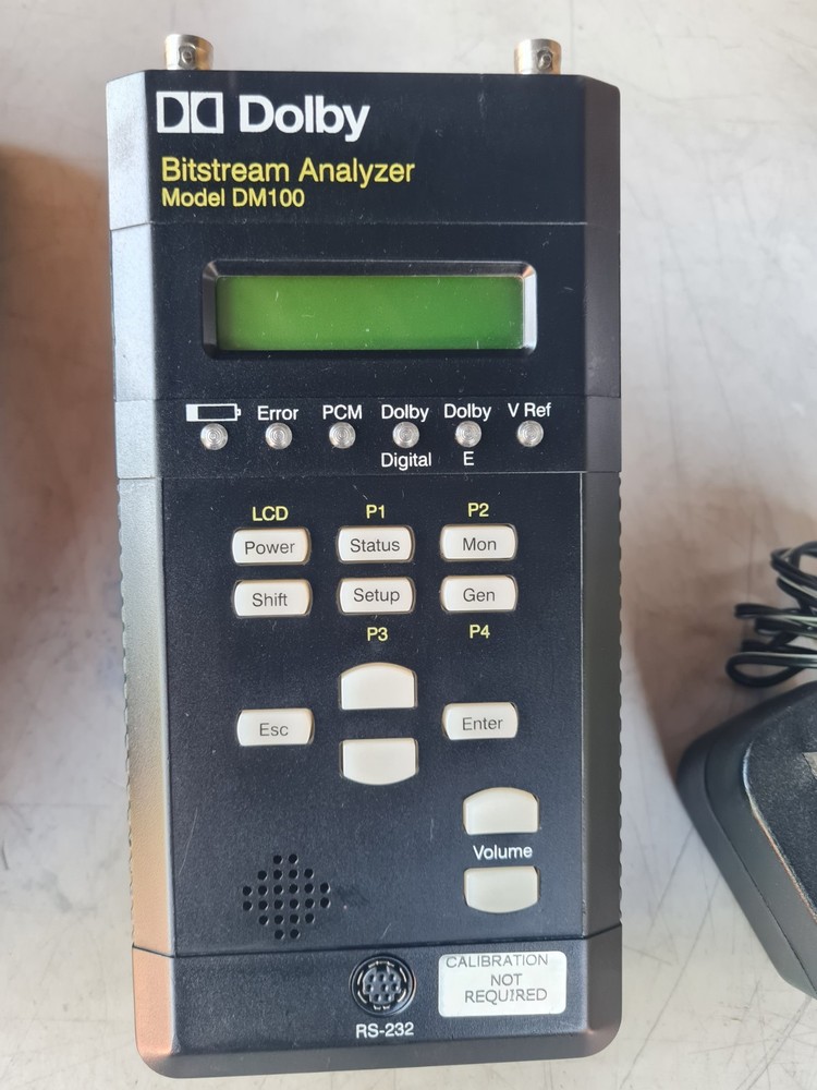 Dolby Bitstream Analyzer Dm100 Case, POWER Supply, Plugs