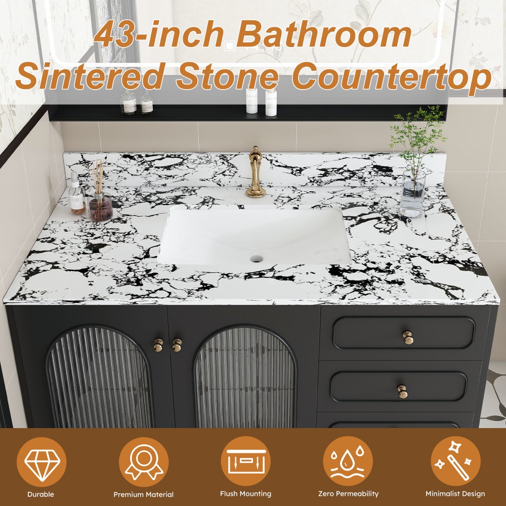 Bathroom Vanity Top W Undermount Ceramic Sink Only Bathroom Vanity Top