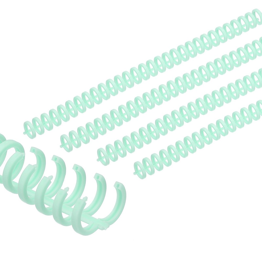 12mm1/2" Plastic Spiral Binding Coils 50 Pcs Binding Spirals 85 Sheet Capacit...