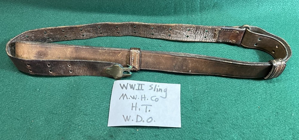 ORIGINAL WWII M1907 Pattern Sling marked MWH Marshall-Wells Hardware Company
