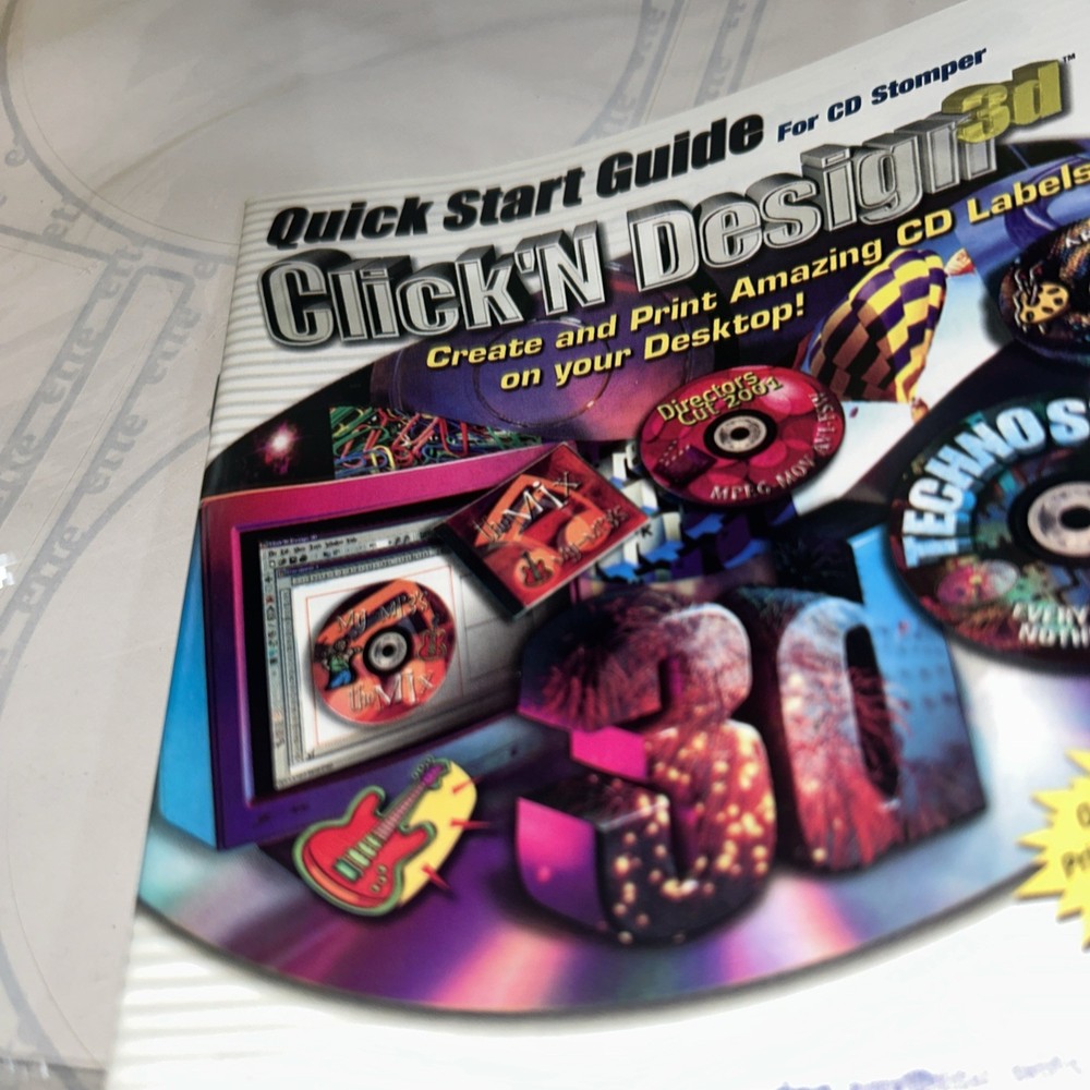 CD Stomper Pro CD Labeling System Kit Create CD Labels By Stomp 2003