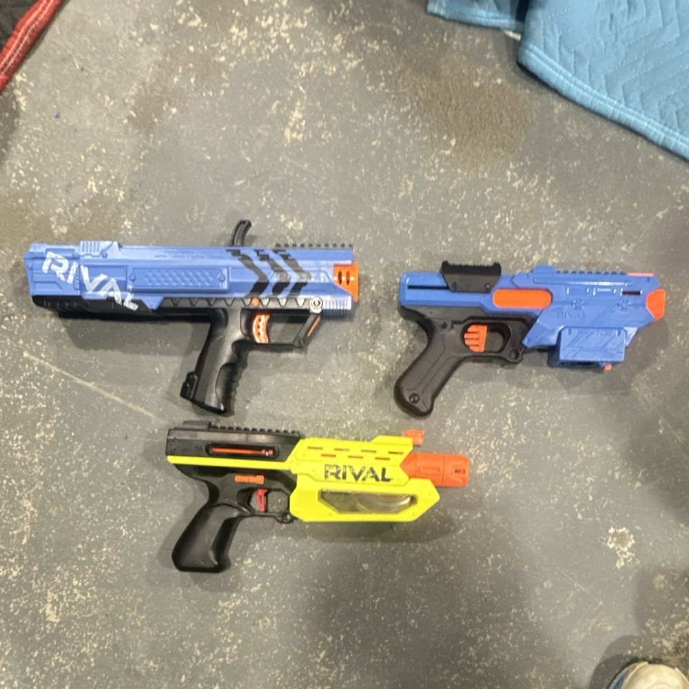 NERF Rival lot, 3 blasters