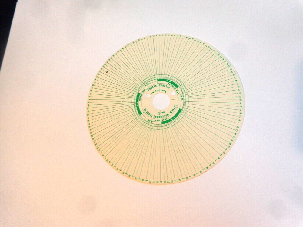 Lathem Watchmans Clock Paper Dial