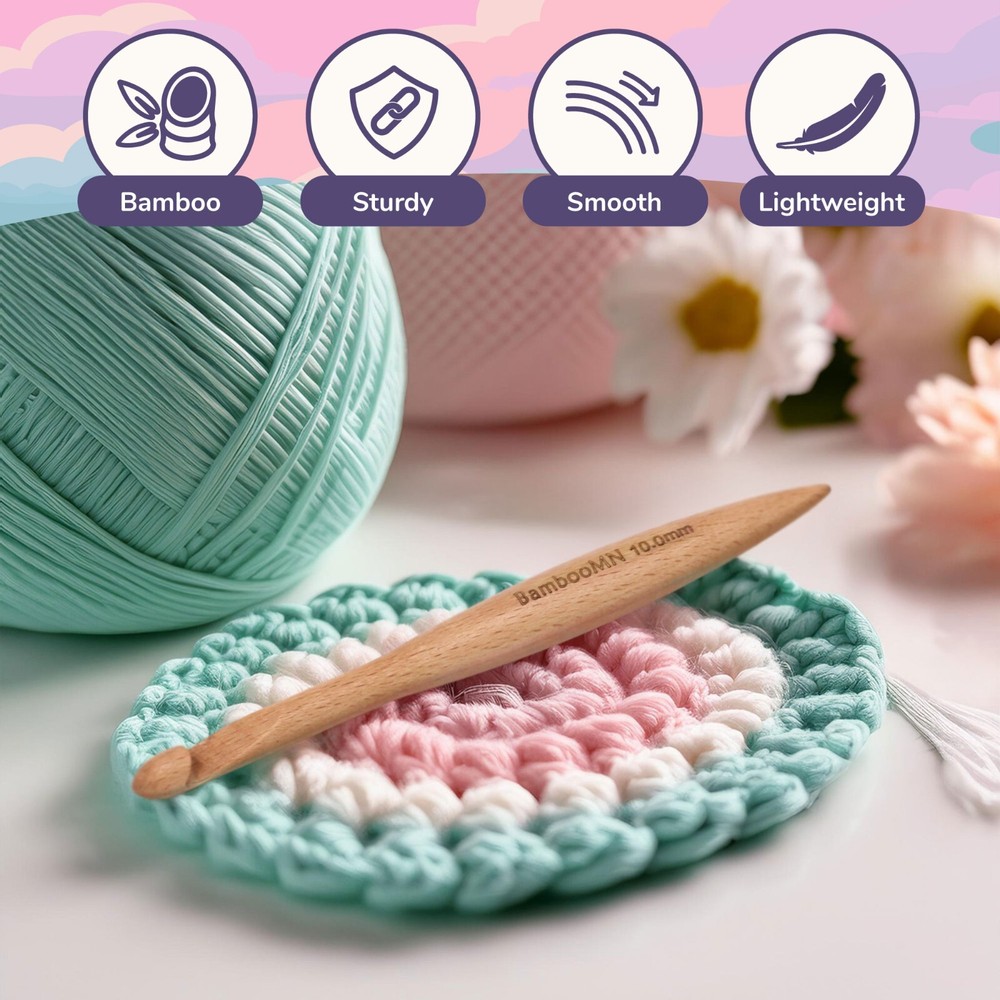 JubileeYarn Ergonomic Bamboo Crochet Hooks