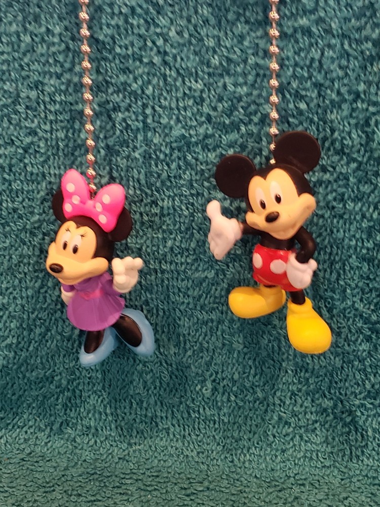 Mickey Mouse and Minnie Mouse Light Pull and Fan Pull Set - Disney Decor