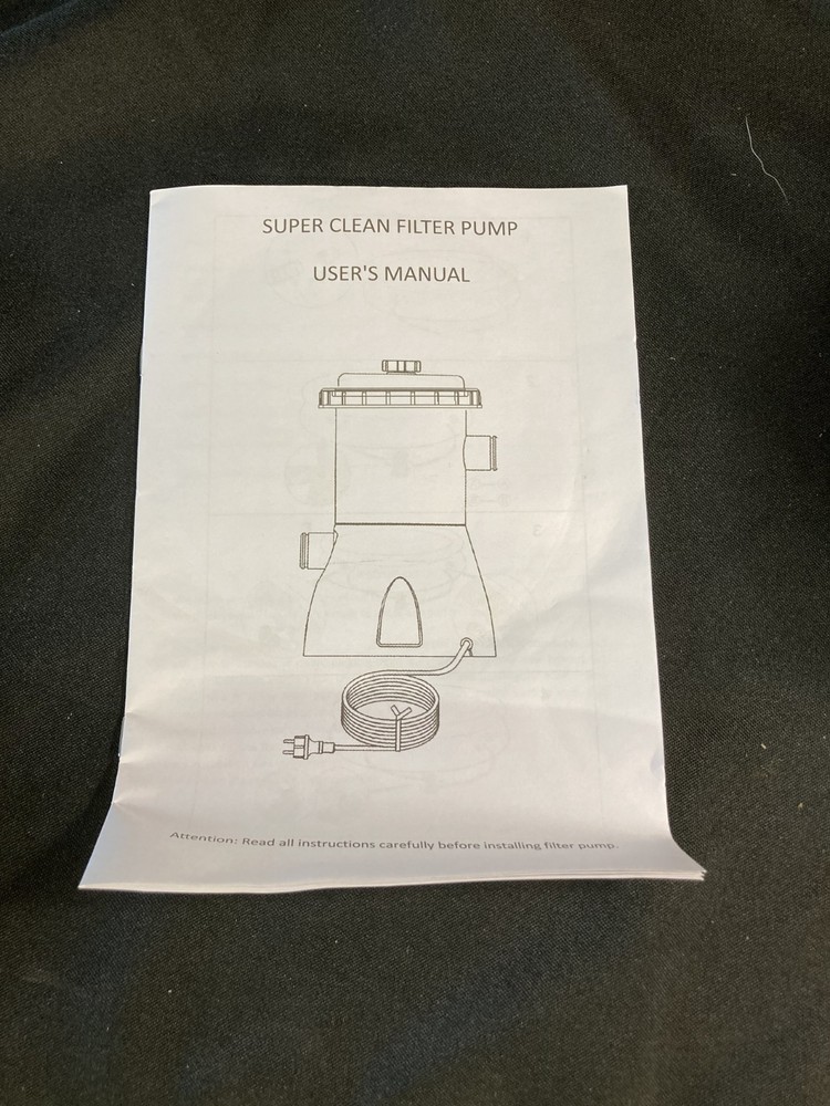 330 Gal. Above Ground Pool Filter Pump Replacement, Gray