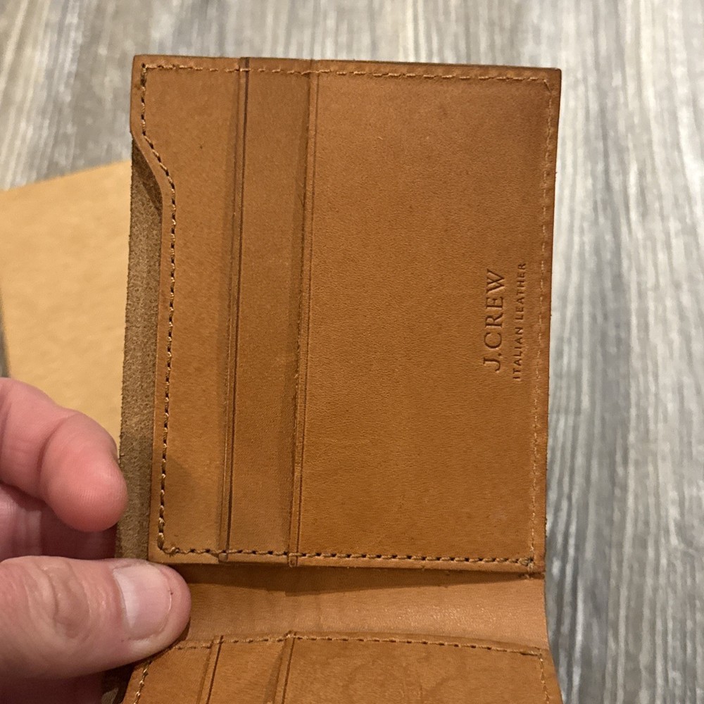J. Crew CLASSIC Bifold Leather Wallet