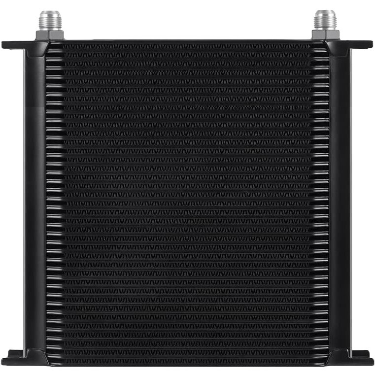 40 ROW ALUMINUM HEAVY DUTY ENGINE TRANSMISSION OIL COOLER 10AN HOSE END ADAPTERS