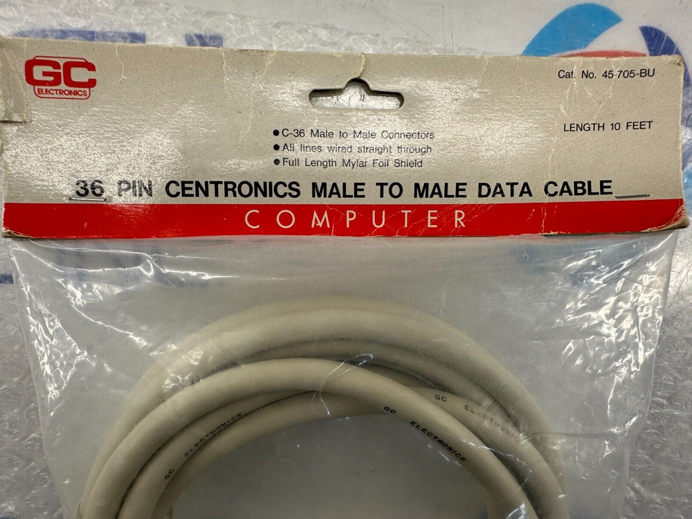 GC Electronics 36 Pin Centronics Data Cable