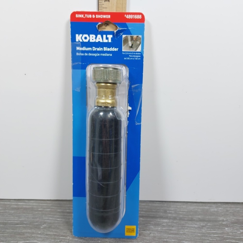 Kobalt Small Drain Bladder. 4891687 Open Package