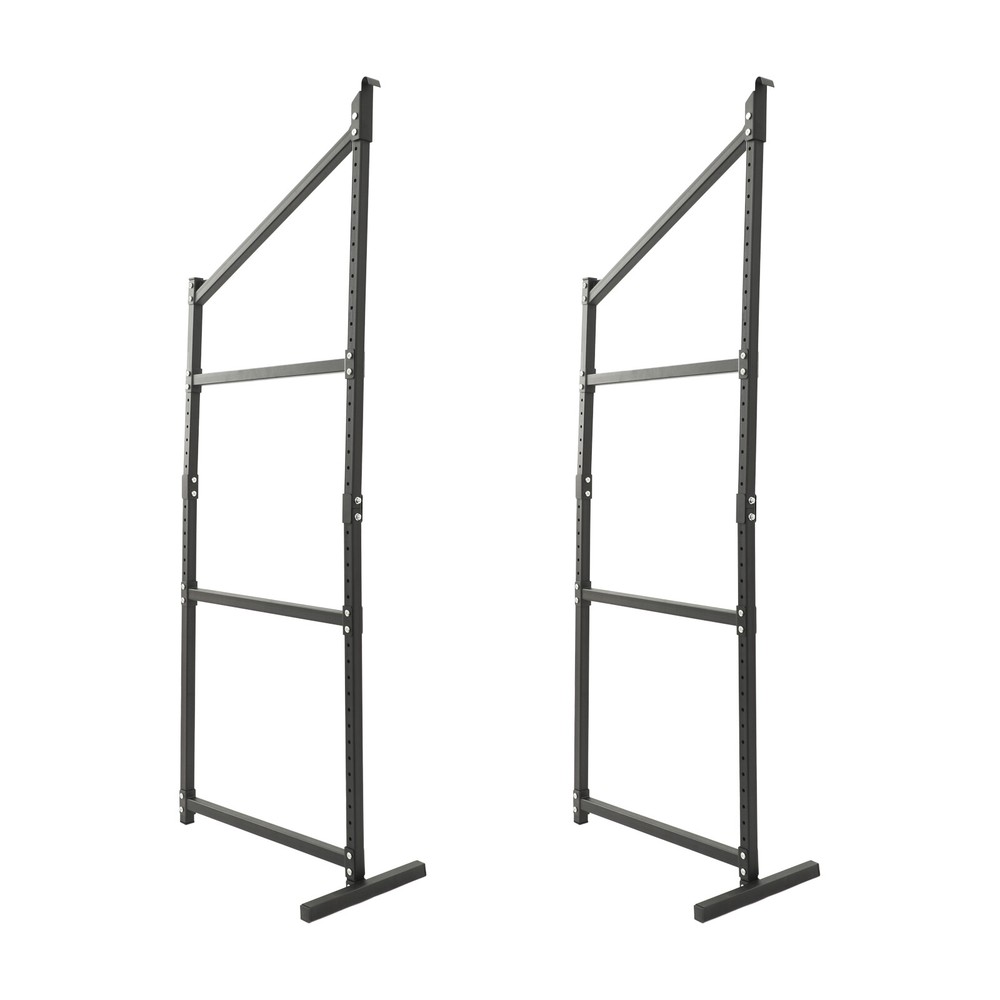 2 Pack Container Shelving Bracket Set, 3-Tier Cargo Storage Shelf Brackets