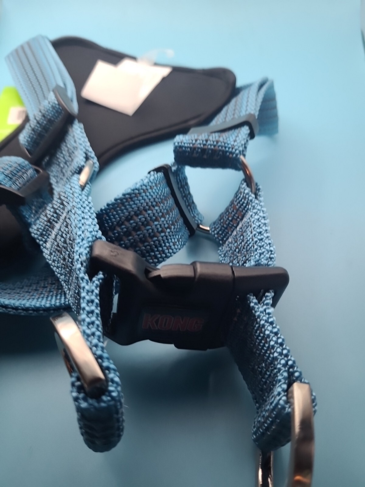 New Kong XL Dog Harness Padded Blue Comfortable Reflective Durable 29-44" Girth