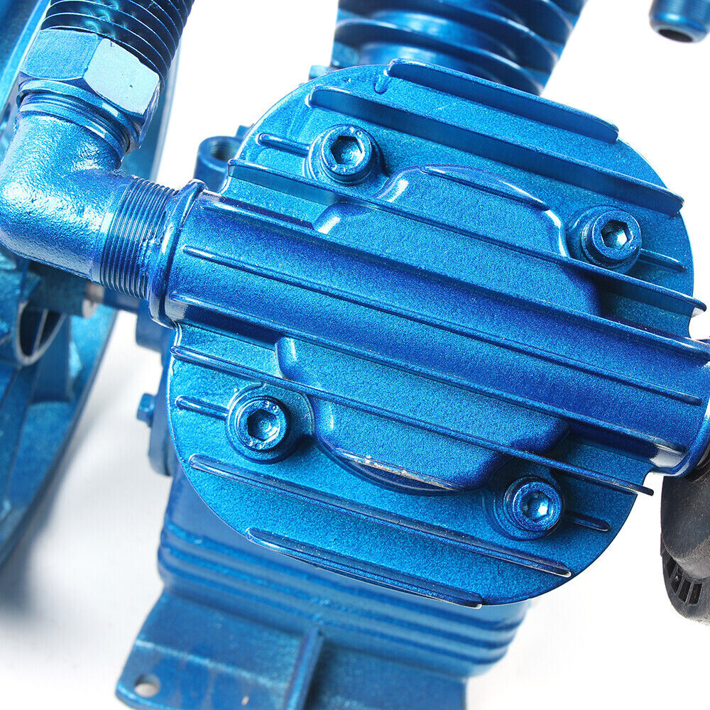 5HP V Style 2-Cylinder Air Compressor Pump Motor Head Double Stage 175PSI