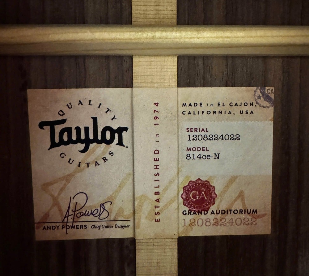Taylor 814ce-N - Made in 2022