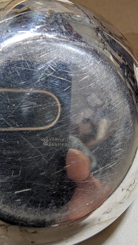 Vintage Silver Plated Candy Dish From Denmark. #149