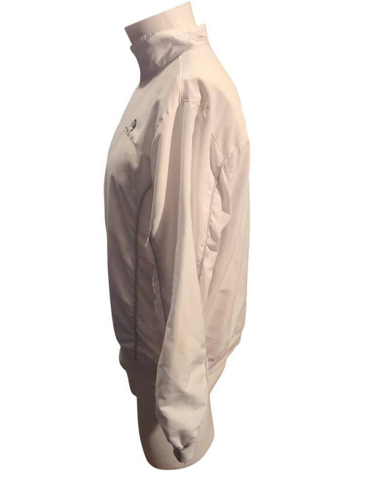 Taylor Men's Bowling Jacket White Polyester - medium