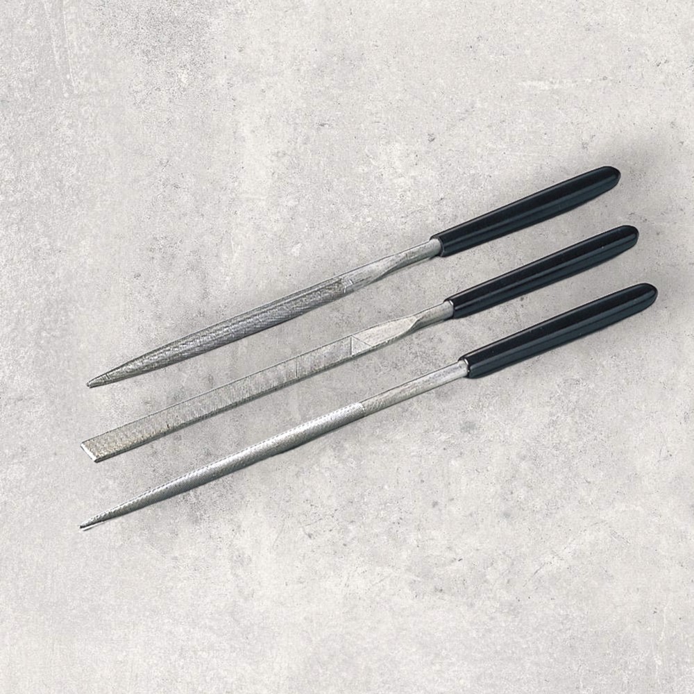 Tamiya Craft Tools 74046 Basic File Set (Medium Double-cut) for Model Kits