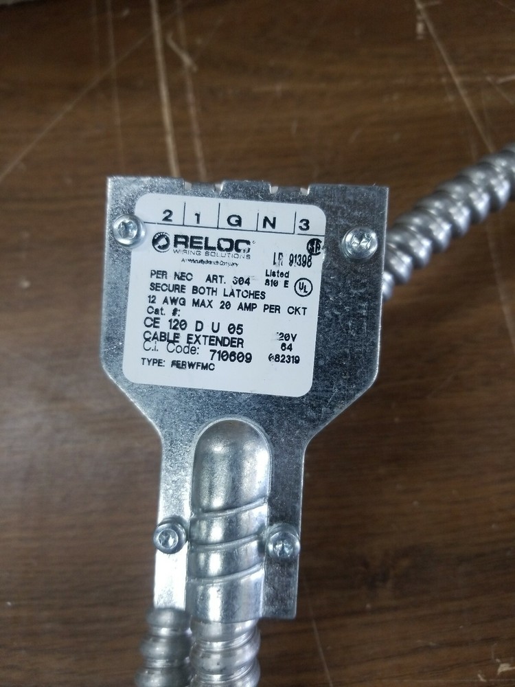 Reloc 5' Cable Extender CE 120 D U 05