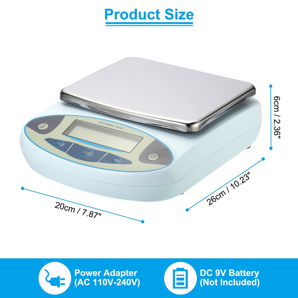 Lab Scale 5000gx0.01g High Precision Electronic Analytical Balance Sensitive