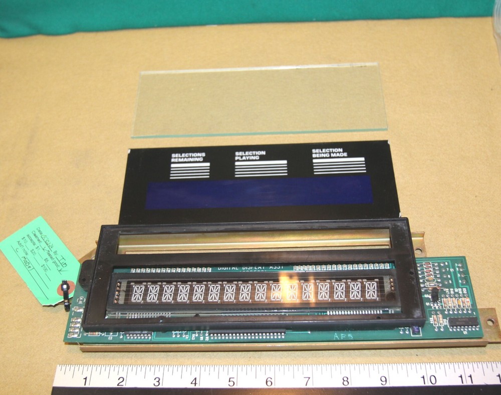 Rowe AMI Cd-100 jukebox display board assembly - Tested good
