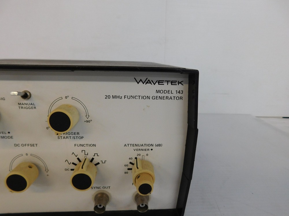 WAVETEK MODEL 143 20MHZ FUNCTION GENERATOR (MPT7)