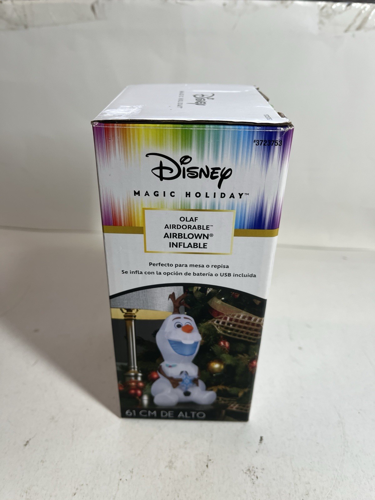 Gemmy Disney Magic Holiday Olaf Frozen Airdorable Airblown Inflatable Tabletop