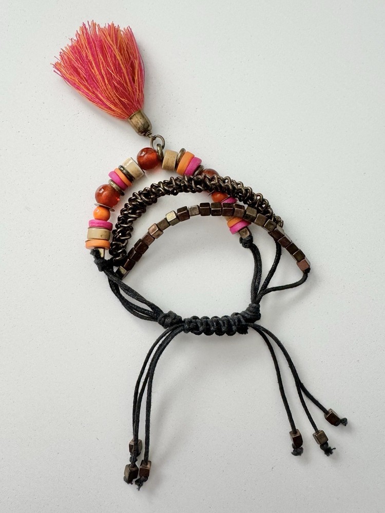 Handmade Boho Beaded Bracelet Unisex Adjustable