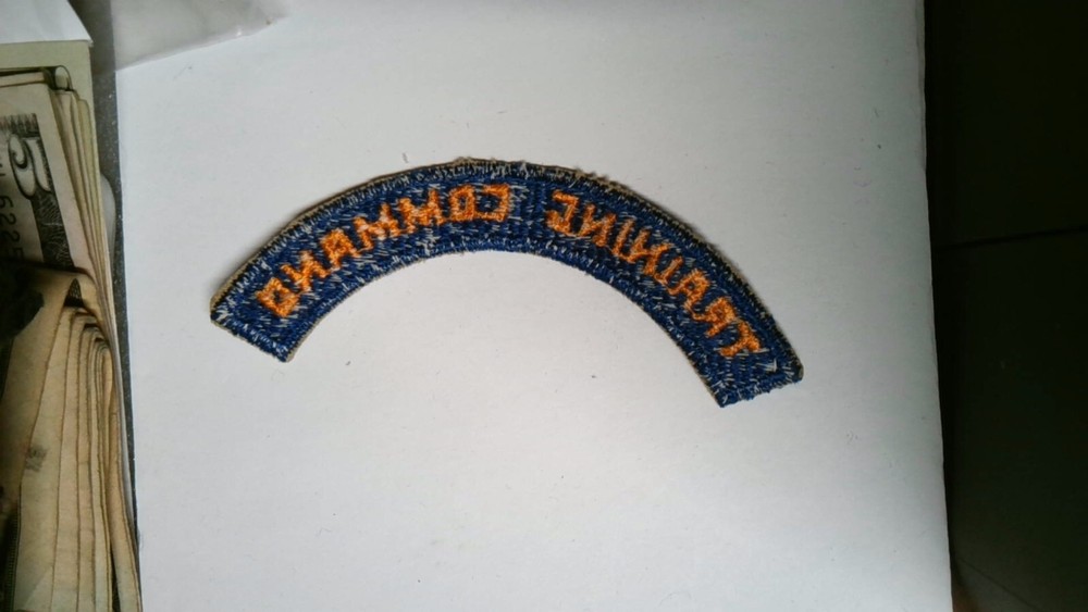 MILITARY PATCH VINTAGE US AIR FORCE ARMY TRAINING COMMAND TAB WW2 ERA