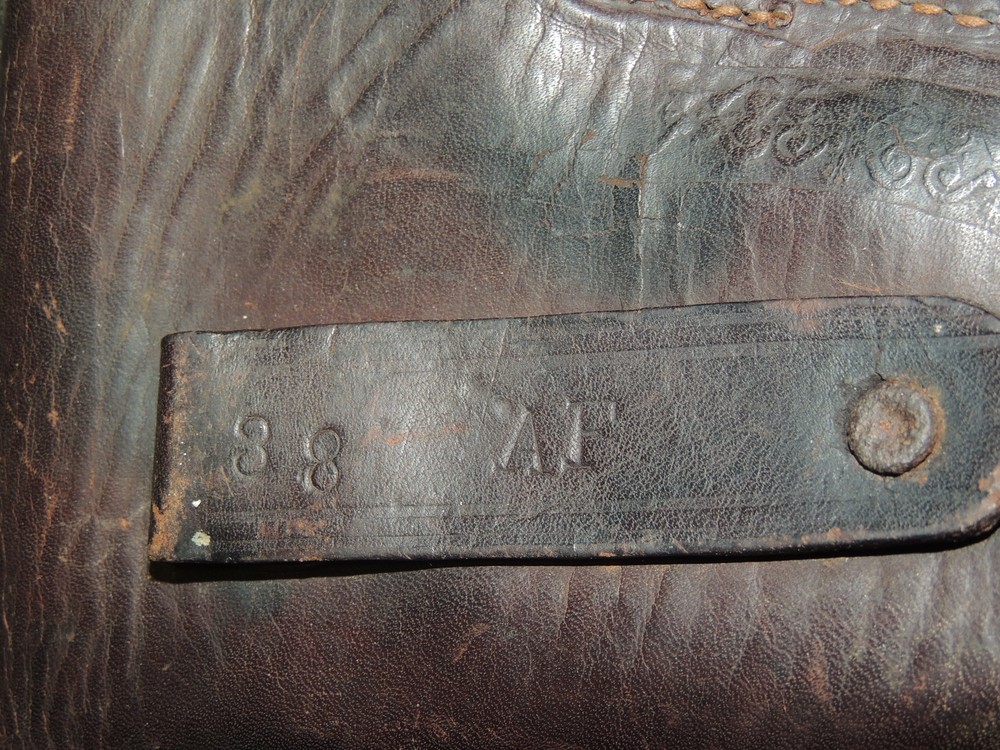 Tooled Leather Gun Holster Marked 38 AF