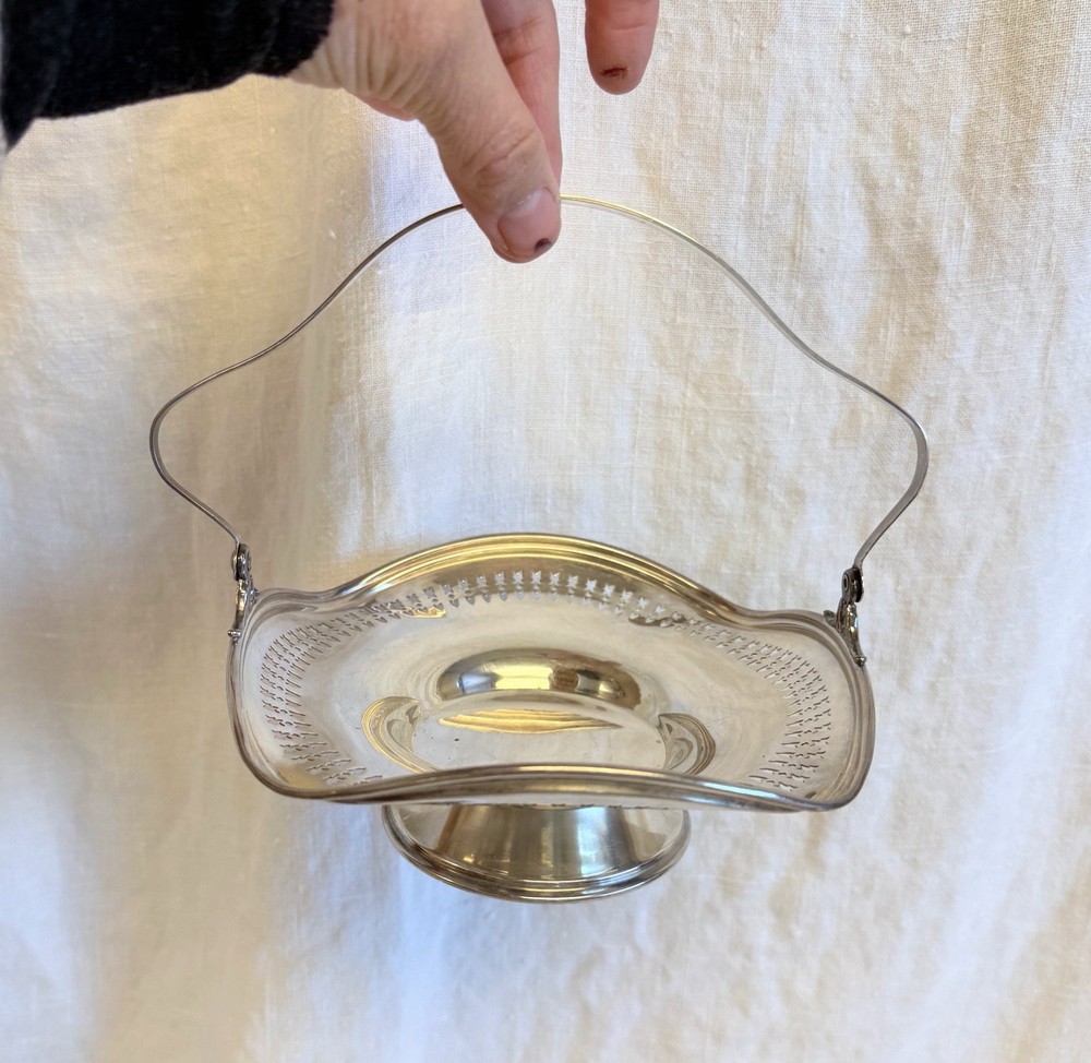 Silverplate trinket dish lot x5