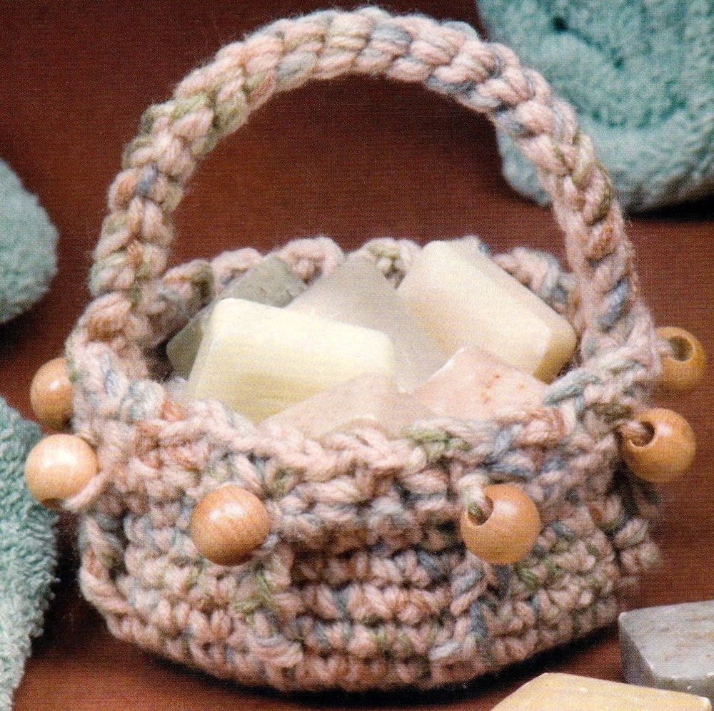 QUICK & CUTE Little Beaded Basket/Crochet Pattern INSTRUCTIONS ONLY