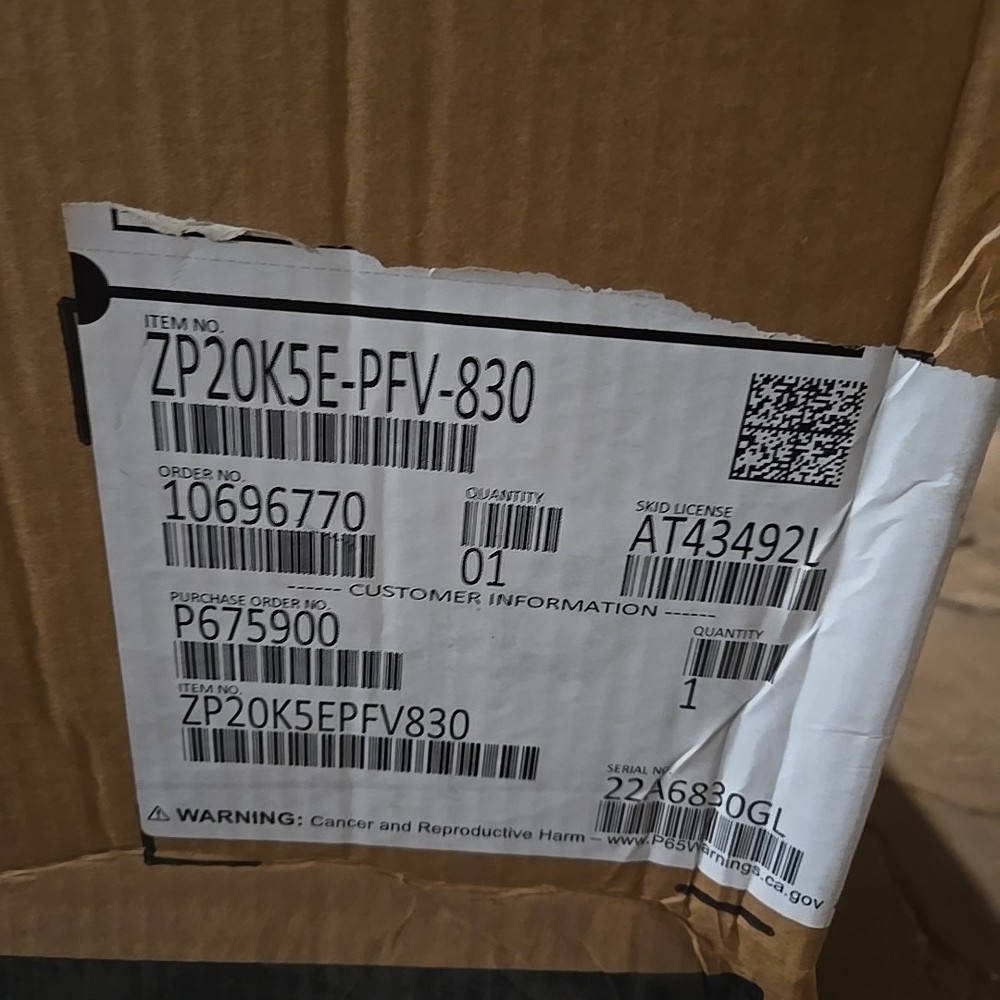 Emerson Copeland Scroll A/C Compressor ZP20K5E-PFV-830 New