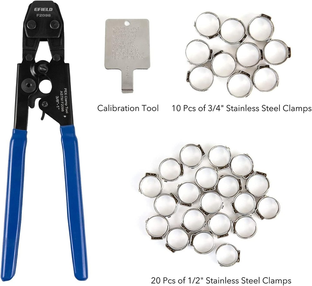 EFIELD Pex Cinch Clamp Crimping Tool Pipe Cutter