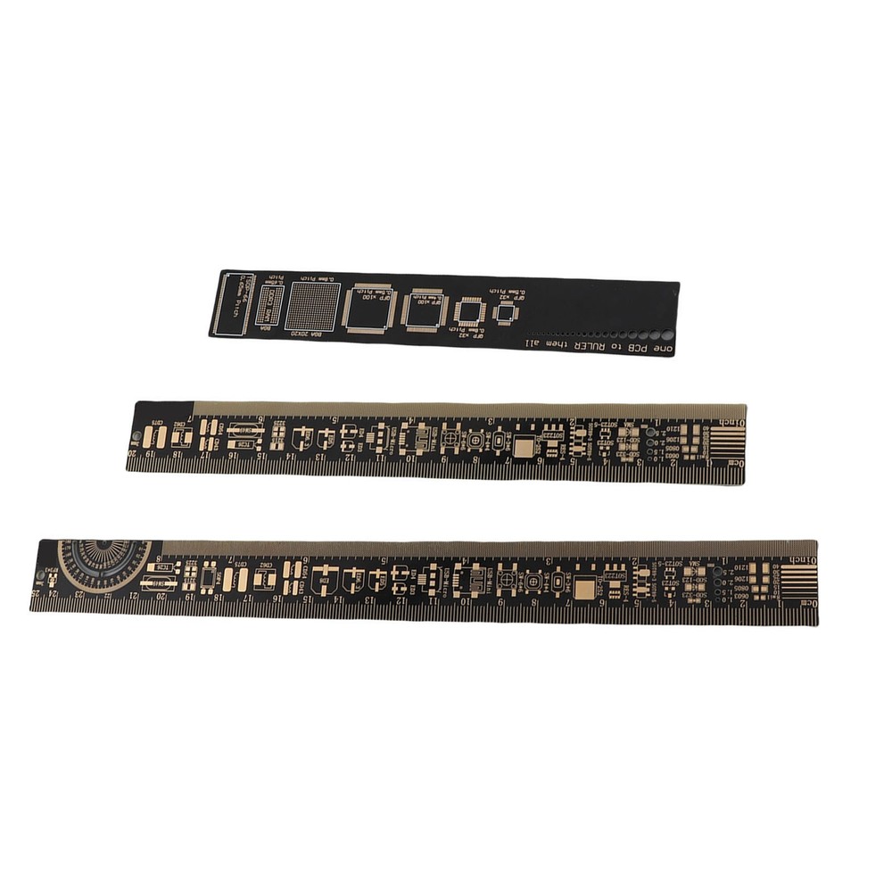 3PCS High Accuracy Multifunctional Printed Circuit Board Engineering Ruler For