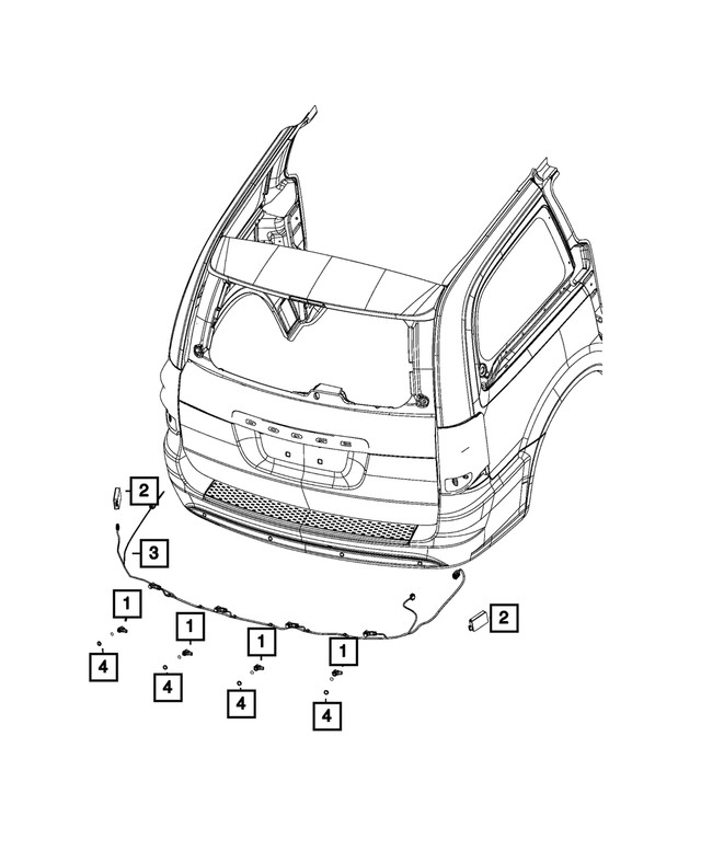 Genuine Mopar Blind Spot Detection Module 4672785AA