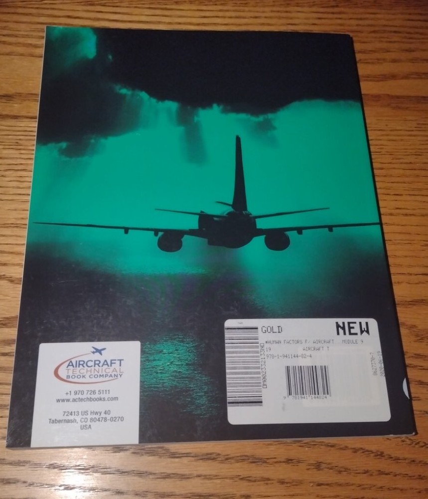 New! Human Factors for AMT Certification - EASA Module 9 Aircraft Technical Book