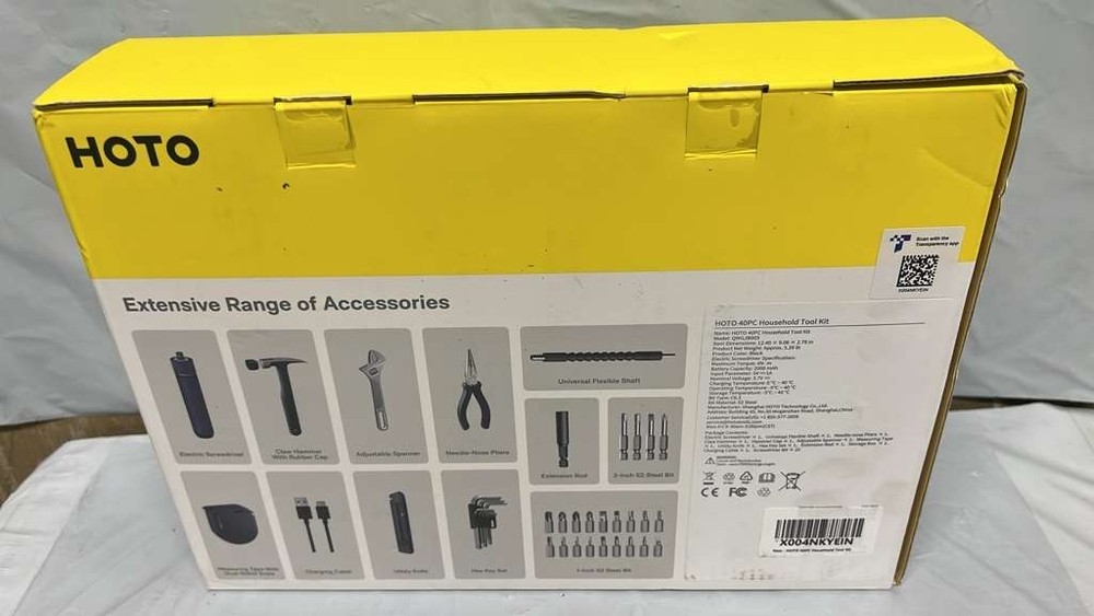 HOTO 40PC HOUSEHOLD TOOL KIT