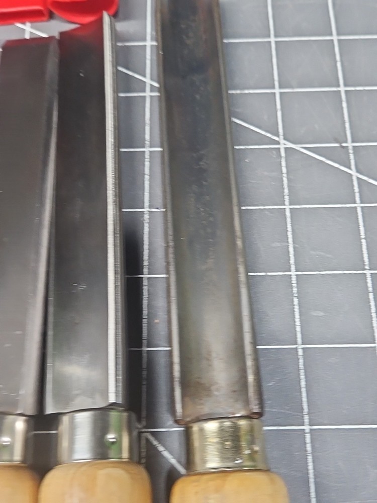 6 Shop Smith Woodturning Tools Chisel Skew Gouges Parting Round Nose (B)