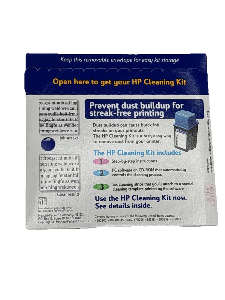 HP Cleaning Kit Software - win 95/98 or NT