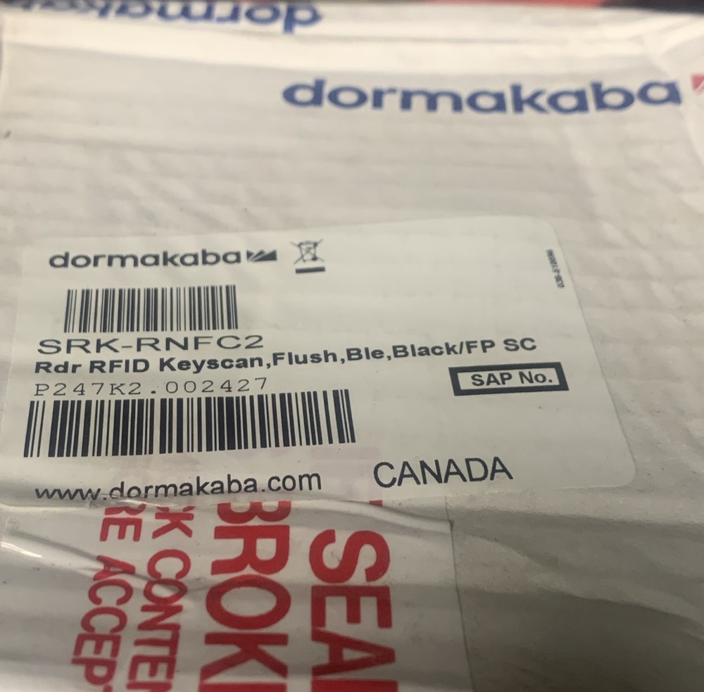 dormakaba SRK-RNFC2 Keys Scan Open Box