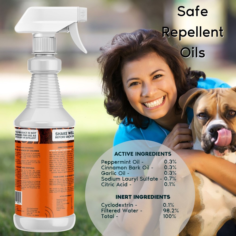 Stop Digging Dogs; Zone Protects No Holes Keeps Dogs Digging; Twin Pack Bundle