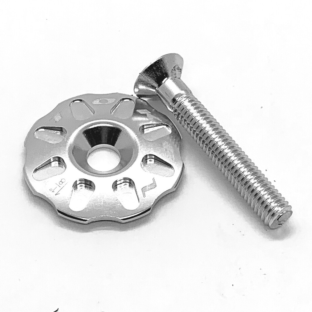 Token Headset Top Cap - Silver Ano. - Super Light Includes Alloy Preload Bolt