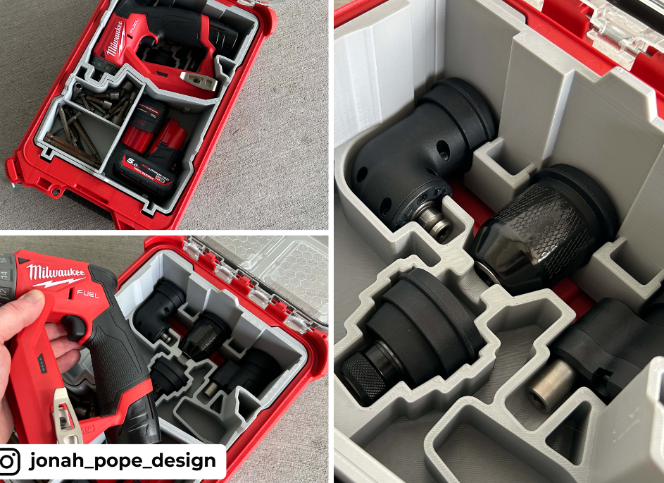 Milwaukee Packout Insert for Install Driver - New Design V2 (Insert Only)