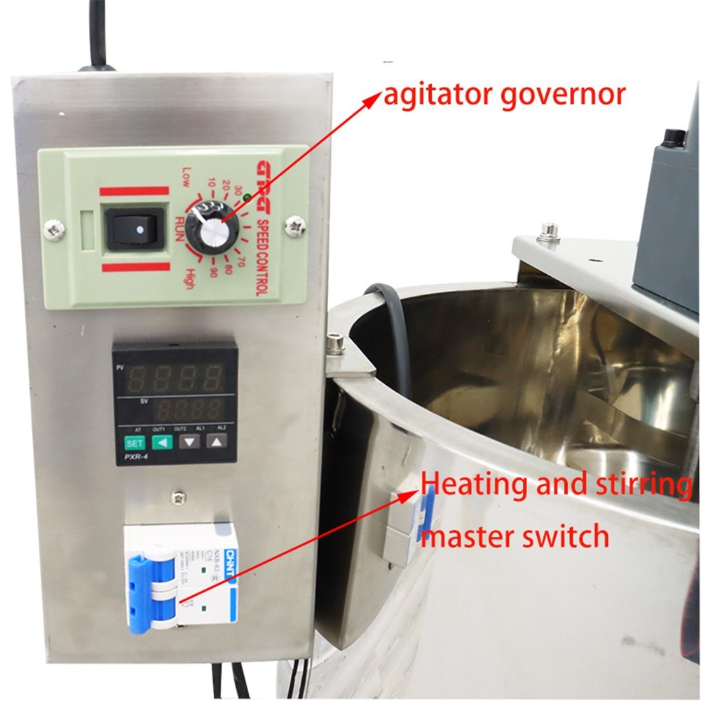Stainless Paste Liquid Heating Stirring Filling Machine Single Nozzle 10-100ml