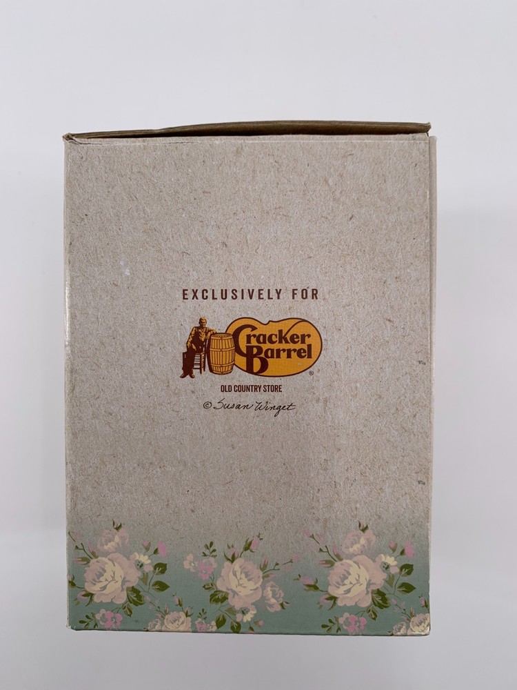 Cracker Barrel Ceramic Flowers Nested Measuring Cups-Pre-Owned NIB