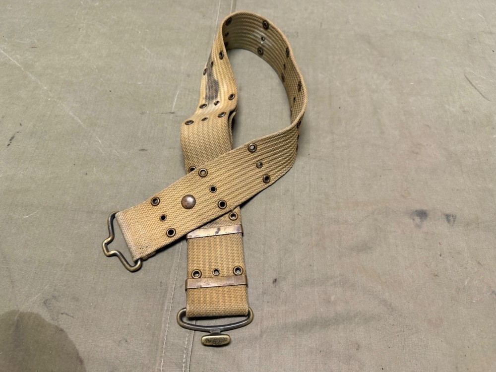 ORIGINAL WWI WWII US ARMY M1910 .45 PISTOL EQUIPMENT AMMO BELT-