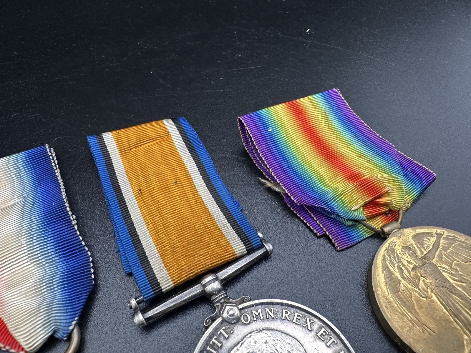 WW1 Star Medal Trio SS.106458 A.E.King STO.1.RN Stoker Royal Navy