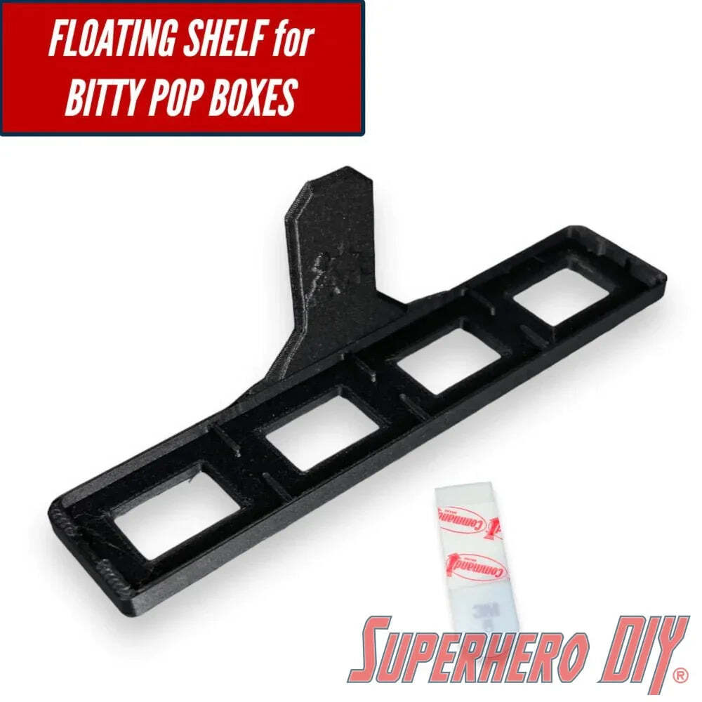 Floating Shelf for Bitty Pop BOXES | Fits your Bitty Pop Boxes